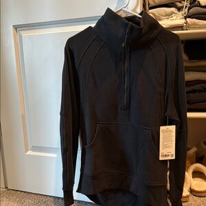 scuba oversized funnel neck half zip